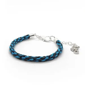 Bransoletka męska z zawieszką charms konik morski 18cm