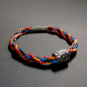 elegancka bransoletka damska - bransoletka młodzieżowa sznurkowa kolorowa sznurek jubilerski bransoletka oryginalna