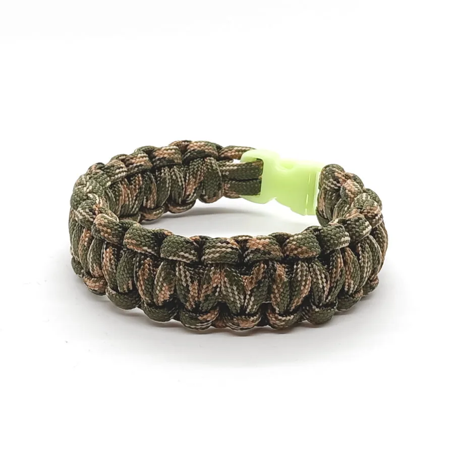 Bransoletka survival Paracord z klamrą luminescencyjną SUR043