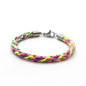 Kolorowa bransoletka damska – stal szlachetna 16,5cm ST0012