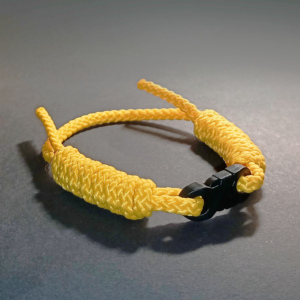 Bransoletka żeglarska żółta regulowana - Linka BORA 4mm