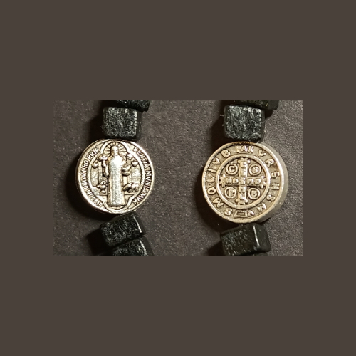 Medalik św. Benedykta - Krzyż św. Benedykta Różaniec Bransoletka