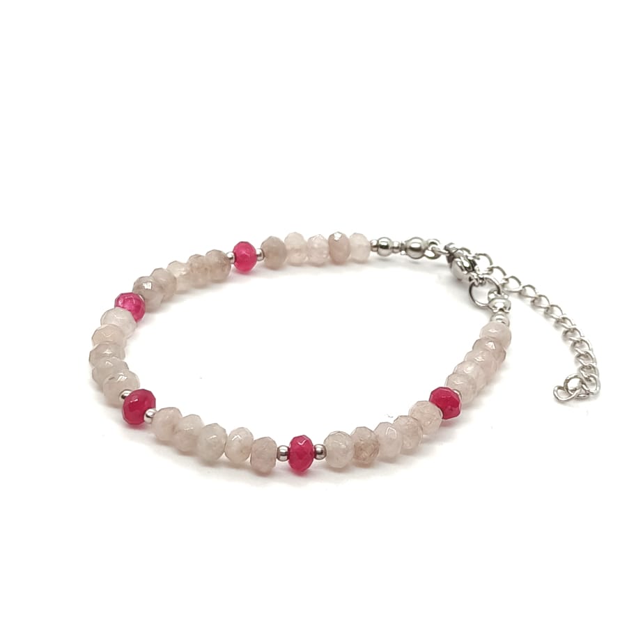 Bransoletka kamienie naturalne Jadeit 14,5-18,5cm KAM1367