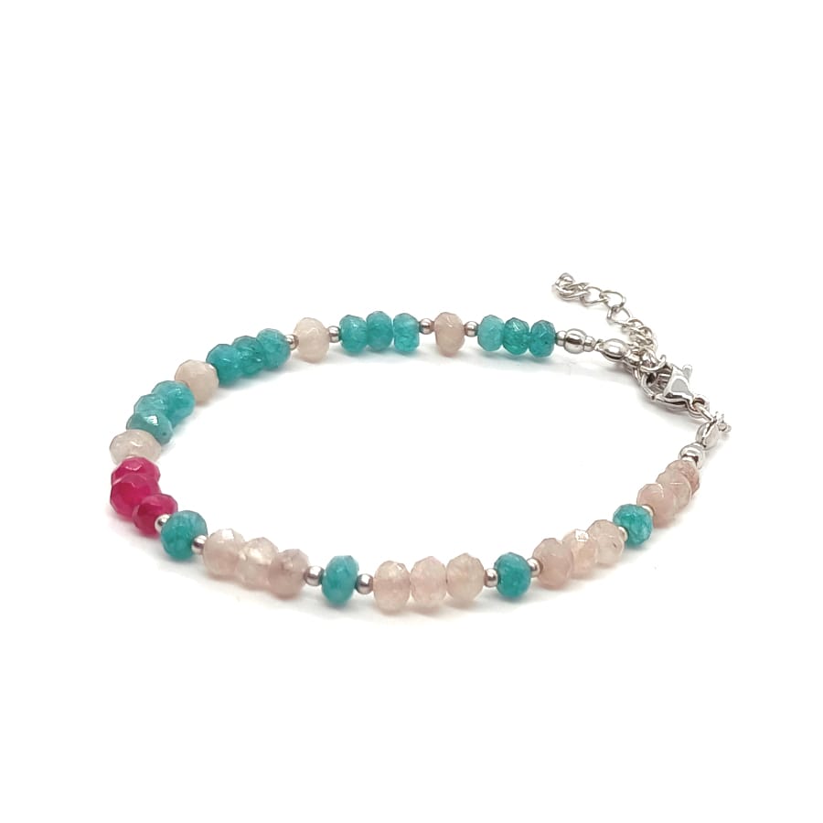 Bransoletka kamienie naturalne Jadeit 15-19cm KAM1370