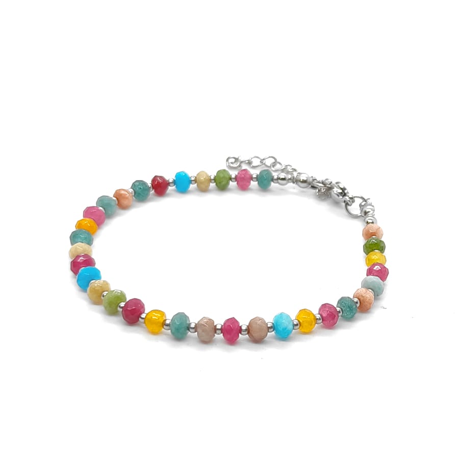 Bransoletka kamienie naturalne Jadeit 16,5-20,5cm KAM1371