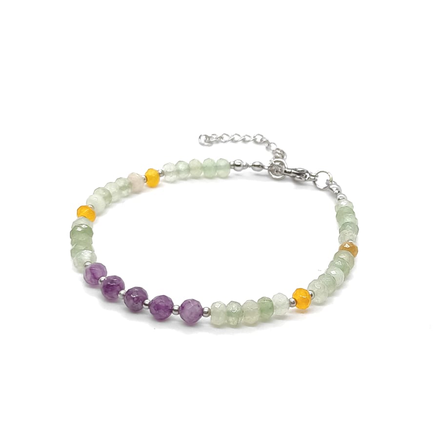 Bransoletka kamienie naturalne Jadeit 16,5-20,5cm KAM1362
