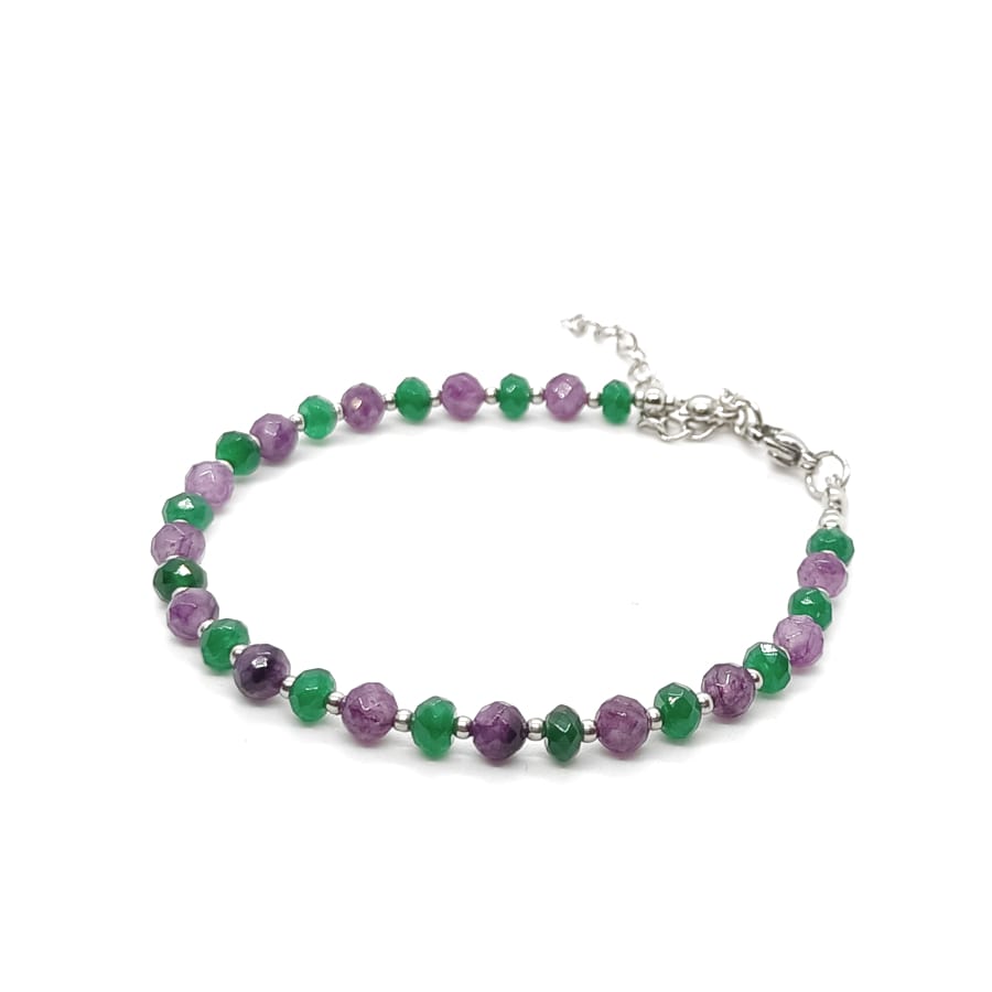 Bransoletka kamienie naturalne Jadeit 16,5-20,5cm KAM1364