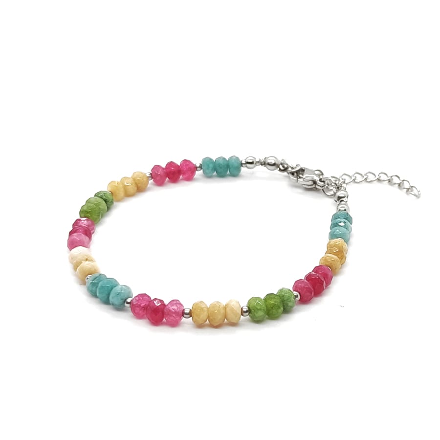 Bransoletka kamienie naturalne Jadeit 15,5-19,5cm KAM1365