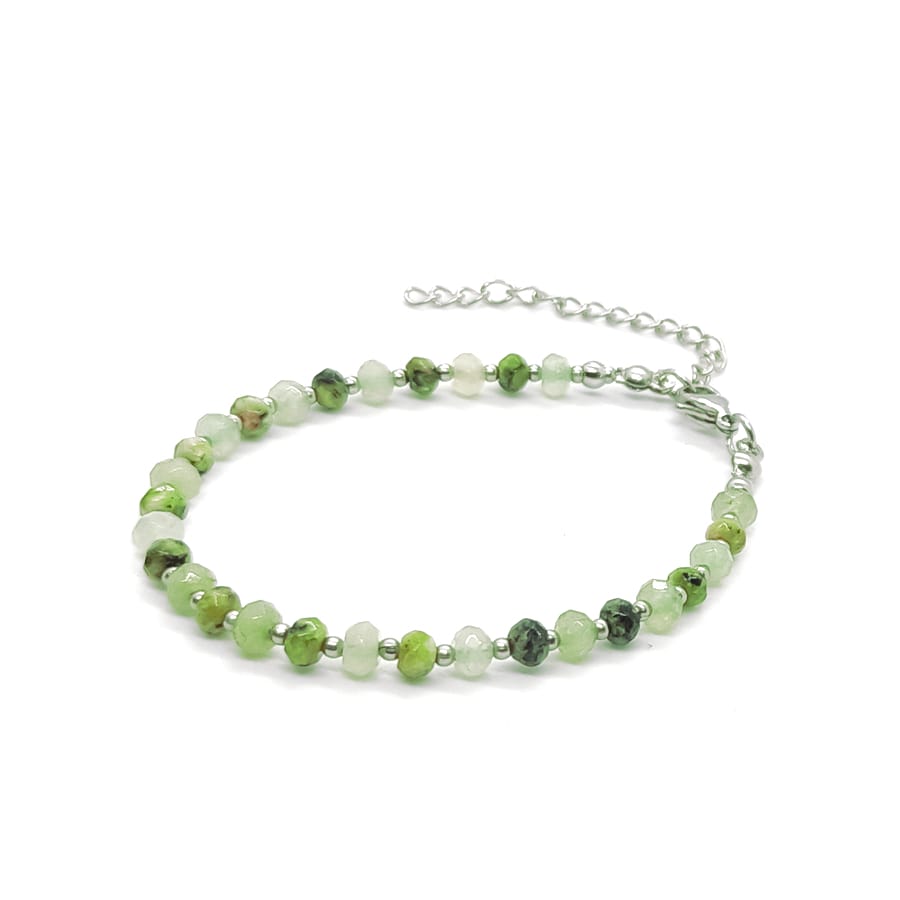Bransoletka kamienie naturalne Jadeit 15-19cm KAM1375
